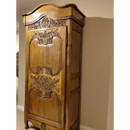 Normandy Carved Walnut Armoire