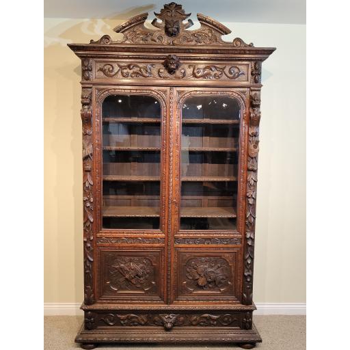 Masonic Renaissance Revival Bookcase
