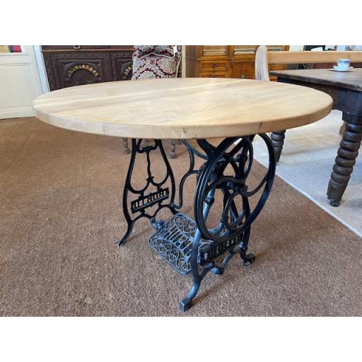 Repurposed Victorian Treadle Sewing Machine Table